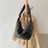 Winter Women Shoulder Bags Down Padded Crossbody Hobo Bag