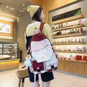 Candy Color Mini Backpack Lightweight Waterproof Outdoor Bag