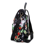 Women Backpack with Flower Print Soft School Bags for Teenage Girls