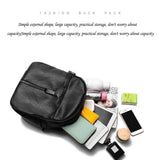 Women Backpack Multi-Pockets PU Leather Shoulder Bag Large Capacity Tote