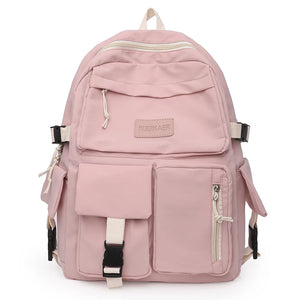 Women Backpack Canvas School Book Bag Large Capacity Rucksack