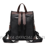 Women Backpack PU Leather Brown Anti-theft Ladies Backpacks School Bag