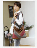 Canvas Shoulder Bag Women's Messenger Clutch Purse