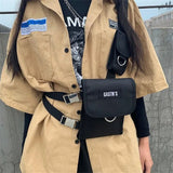 One Shoulder Bandage Waist Bag Hip Hop Tactical Crossbody Chest Bags