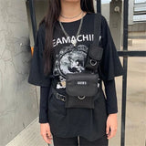 One Shoulder Bandage Waist Bag Hip Hop Tactical Crossbody Chest Bags