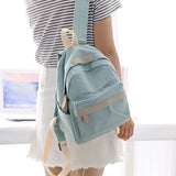 Canvas Backpacks Boys Shoulder School Bag Rucksack for Girls Travel Pack