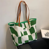 Women Canvas Shoulder Tote Bag Vintage Shopper Girl