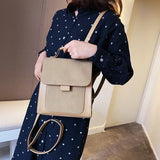 Women Backpack Female High Leather School Bags Teenage Girls Rucksack