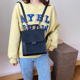 Women Backpack Female High Leather School Bags Teenage Girls Rucksack