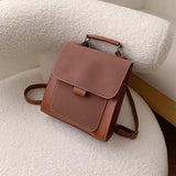 Women Backpack Female High Leather School Bags Teenage Girls Rucksack