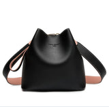 Women Bucket Bag Shoulder Messenger Cross Body Purses