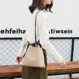 Women Bucket Bag Shoulder Messenger Cross Body Purses