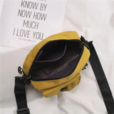 Korean Japanese Style Canvas Shoulder Bag Small Crossbody Mobile Phone Bag