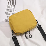 Korean Japanese Style Canvas Shoulder Bag Small Crossbody Mobile Phone Bag