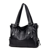 Winter Pu Leather Shoulder Bag Zipper Handbags Purse