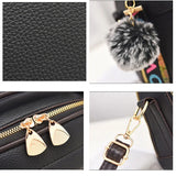 Small Women Leather Handbag Flap Crossbody Messenger Bag