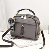 Small Women Leather Handbag Flap Crossbody Messenger Bag