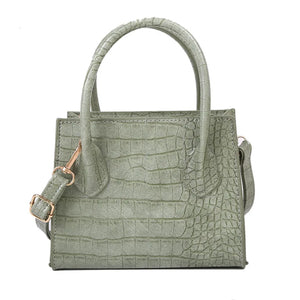 Mini Crossbody Bag Faux Leather Shoulder Classic Stone Pattern Purse
