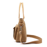 Women Nylon Tote Shoulder Crossbody Bag Retro Solid