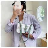 Elephant Flap Leather Shoulder Bag Crossbody Bags