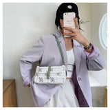 Elephant Flap Leather Shoulder Bag Crossbody Bags