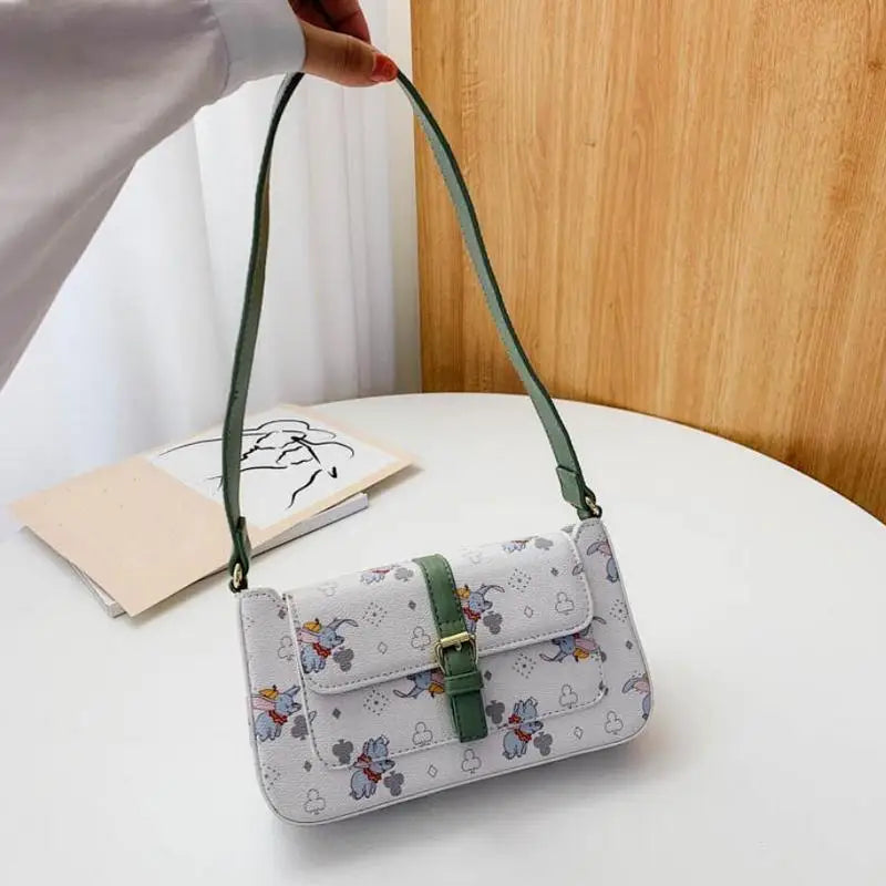 Elephant Flap Leather Shoulder Bag Crossbody Bags