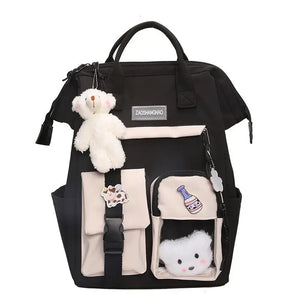 Waterproof Candy Colors Backpack for Teenage Girl Travel Rucksack KL1146