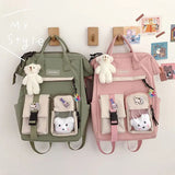 Waterproof Candy Colors Backpack for Teenage Girl Travel Rucksack KL1146