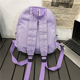 Women's Denim Travel Backpack College Schoolbag Retro Canvas Backbag