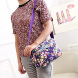 Canvas Shoulder Diagonal Small Square Handbag Large Capacity Crossbody Bag