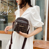 Women's Crossbody Bag PU Leather Leisure Shoulder Bag Messenger Bag