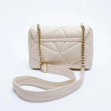 Rivet Quilted Crossbody Bag Small Flap Shoulder Bag