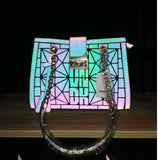 Women's Rhombic Shoulder Bag Dazzling Chain Crossbody