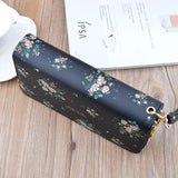 Women's Double Deck Zip Wallet Handhold Bag