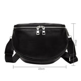 Women's Small Messenger Bag Crossbody Semicircle Shoulder Bag