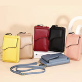 Women's Small Shoulder Bag Handbag Crossbody Phone Pocket PU Leather
