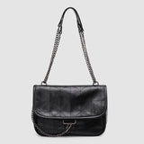 ZA Women's Bag White Rock Soft One-shoulder Hobo Cross-body Bag with Chain
