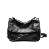 ZA Women's Bag White Rock Soft One-shoulder Hobo Cross-body Bag with Chain