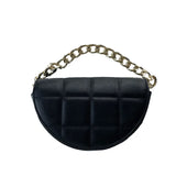 Checkered Semi-Circular Women's Bag, Messenger Bag