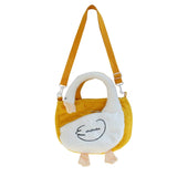 Autumn Winter Lamb Plush Shoulder Bag Student Messenger Bag