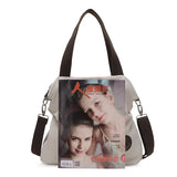 Casual Art Canvas Bag Women Shoulder Messenger Mori Student Big Purse Handbags
