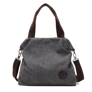 Casual Art Canvas Bag Women Shoulder Messenger Mori Student Big Purse Handbags