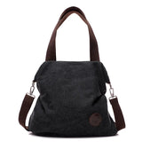 Casual Art Canvas Bag Women Shoulder Messenger Mori Student Big Purse Handbags