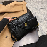 Crocodile Pattern PU Leather Handbag Ladies One Shoulder Messenger Bag