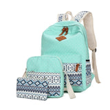 Ethnic Women Backpack High Canvas Backpacks Kids School Bags for Girls