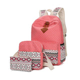 Ethnic Women Backpack High Canvas Backpacks Kids School Bags for Girls