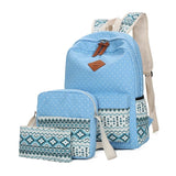 Ethnic Women Backpack High Canvas Backpacks Kids School Bags for Girls