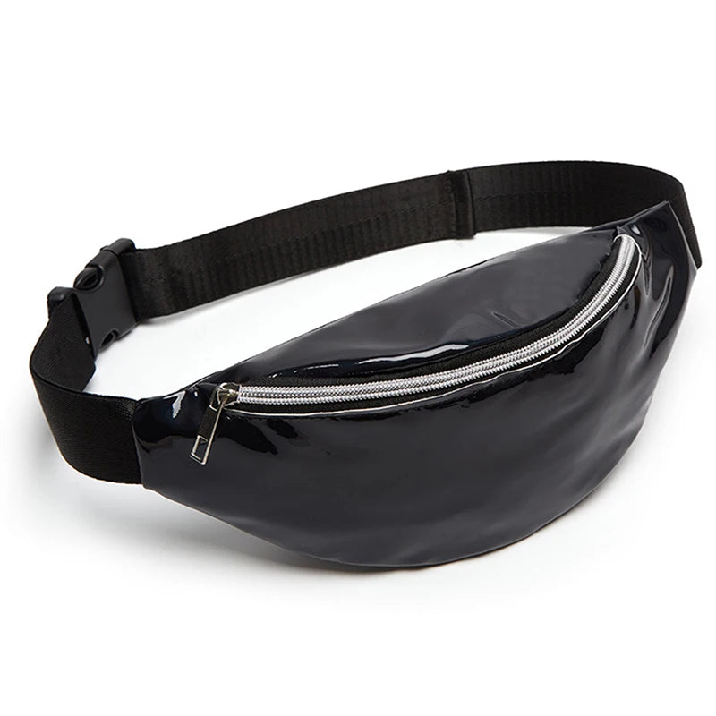 Stylish Pink Laser Waist Bag for Women