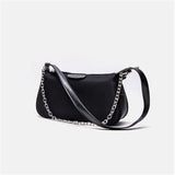 Vintage Retro French Solid Shoulder Bag Small Bolsa Feminina