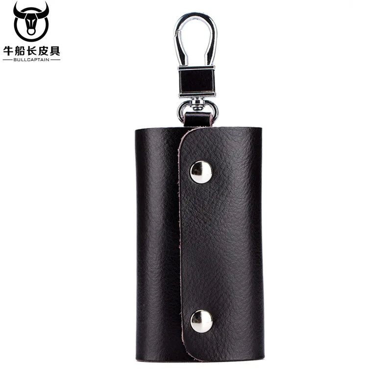 Men's Leather Key Pouch Multi-Hook Waist Keychain